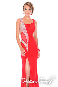 P46753 - Precious Formals collection shown in Red