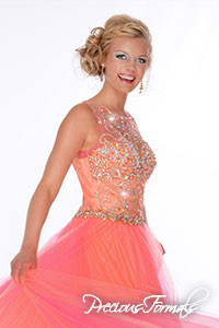 P46763 - Precious Formals collection shown in Coral