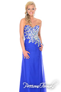 P55235 - Precious Formals collection shown in Royal / Silver