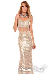 P38029 - Precious Formals collection shown in Champagne