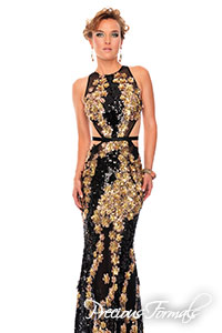 P39402 - Precious Formals collection shown in Black / Bronze / Gold