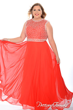 P26001 - Precious Formals collection shown in Red