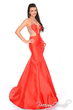 P81012 - Precious Formals collection shown in Red